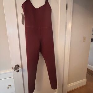 New burgundy swim bodysuit